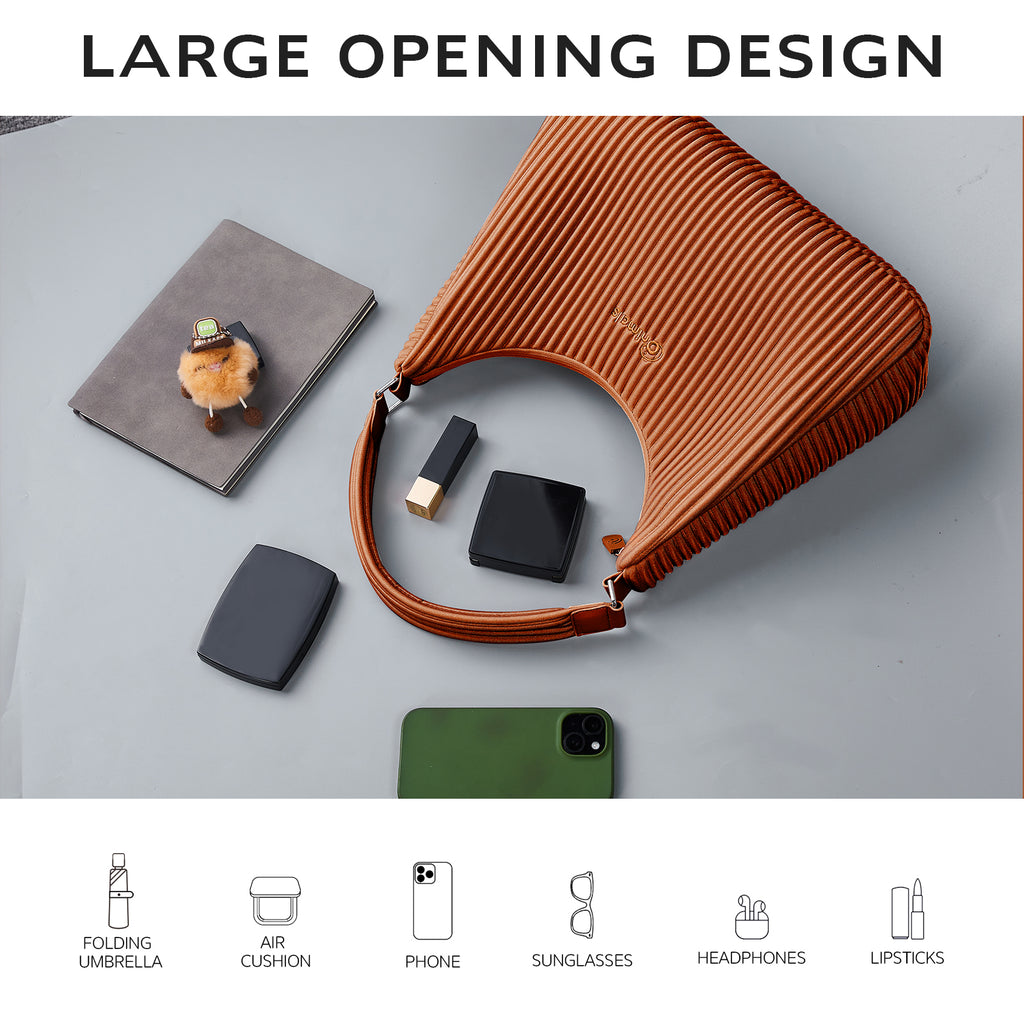 ONIMALS High Quality Solid Color Fashion Underarm Women Bag for Dating Business
