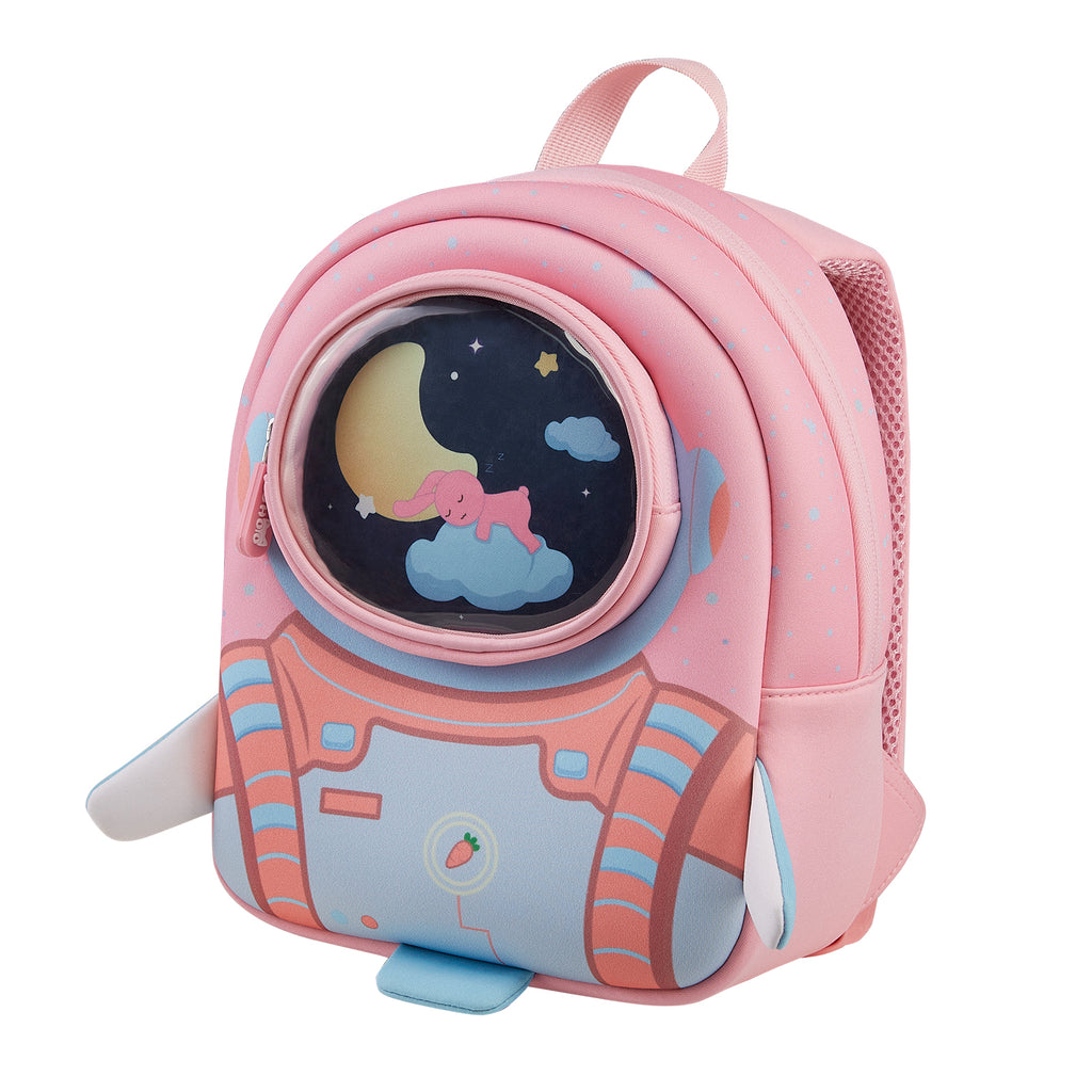 NOHOO High Quality New Children's Cartoon Cute Rocket Shoulder Kindergarten School Bag for Unisex