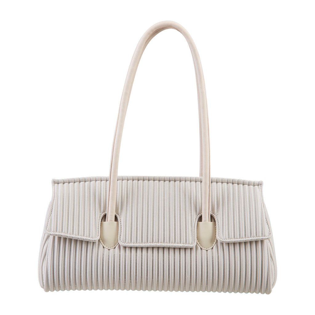 ONIMALS Wholesale Vertical Pleated Tote Bag, Bulk High Capacity Women's Shoulder Bag for Boutique Retail