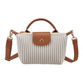 ONIMALS New Arrival Pleated Crossbody Bag Solid Brown Fashion Handbag with Secure Zipper Women's Accessory