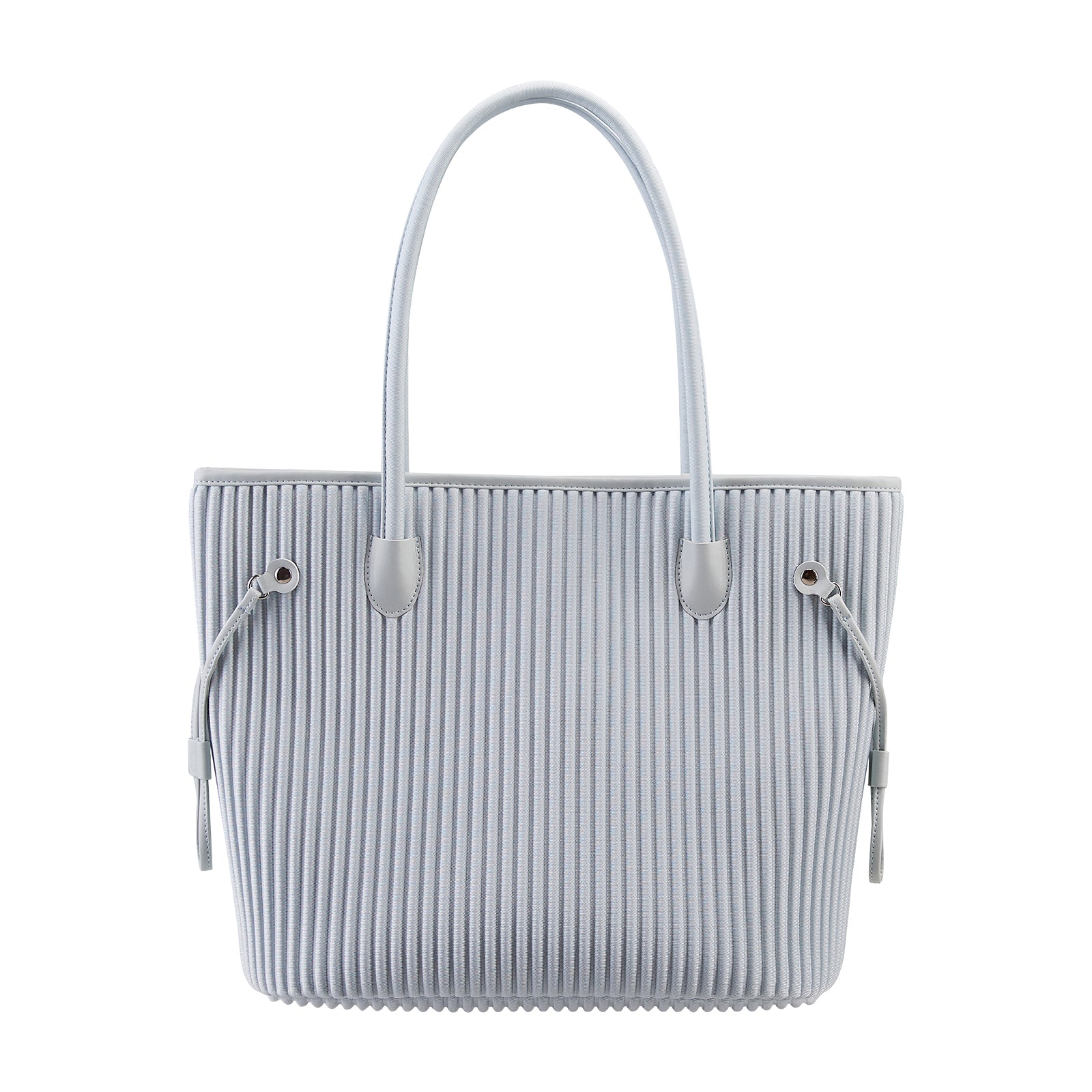 ONIMALS Women's Tote Bag Vertical Pleated Texture with Decorative Drawstring Large Capacity Shoulder Bag Custom Logo Accepted