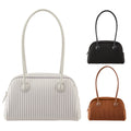 ONIMALS Retro Women's Bowling Bag Vertical Pleated Textured Handle Shoulder Bag for Wholesale & Boutique
