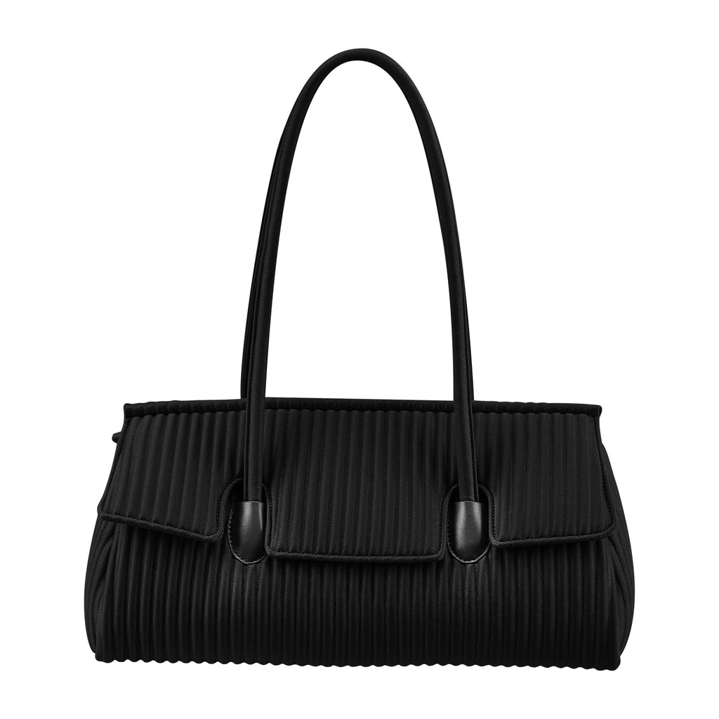ONIMALS Wholesale Vertical Pleated Tote Bag, Bulk High Capacity Women's Shoulder Bag for Boutique Retail