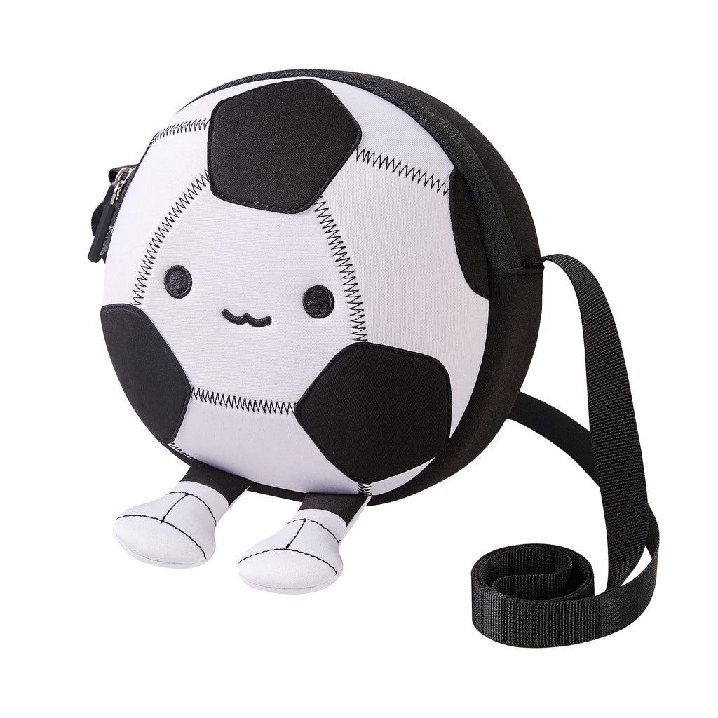 NOHOO Kids Funny Cute Patterned Football Shape School Fashion Crossbody for Kindergarten Use