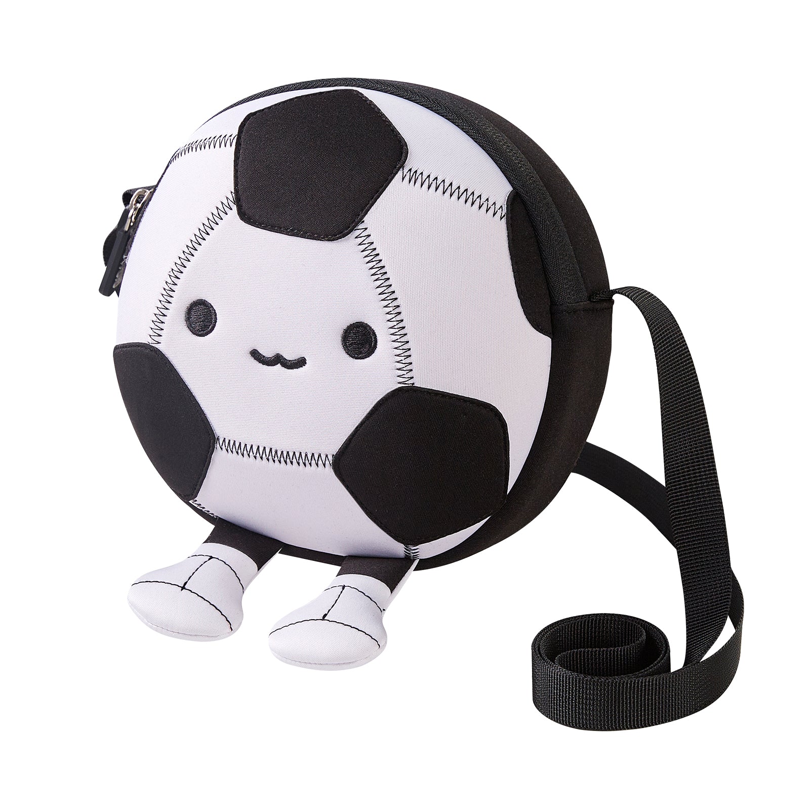 NOHOO Kids Funny Cute Patterned Football Shape School Fashion Crossbody for Kindergarten Use