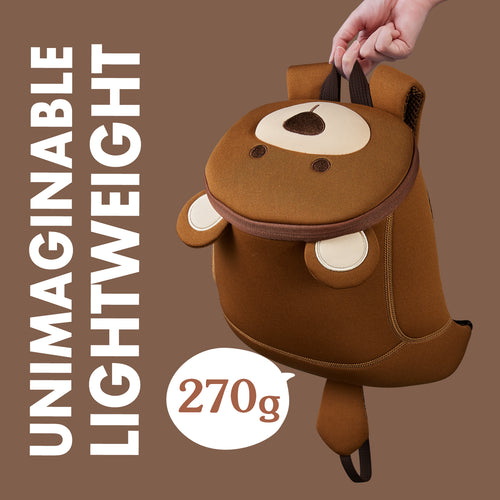 Nohoo Anti-lost Hot Selling Traveling Bag Cute Brown Bear Style for Ages 2 Years Old Above Kids Backpack