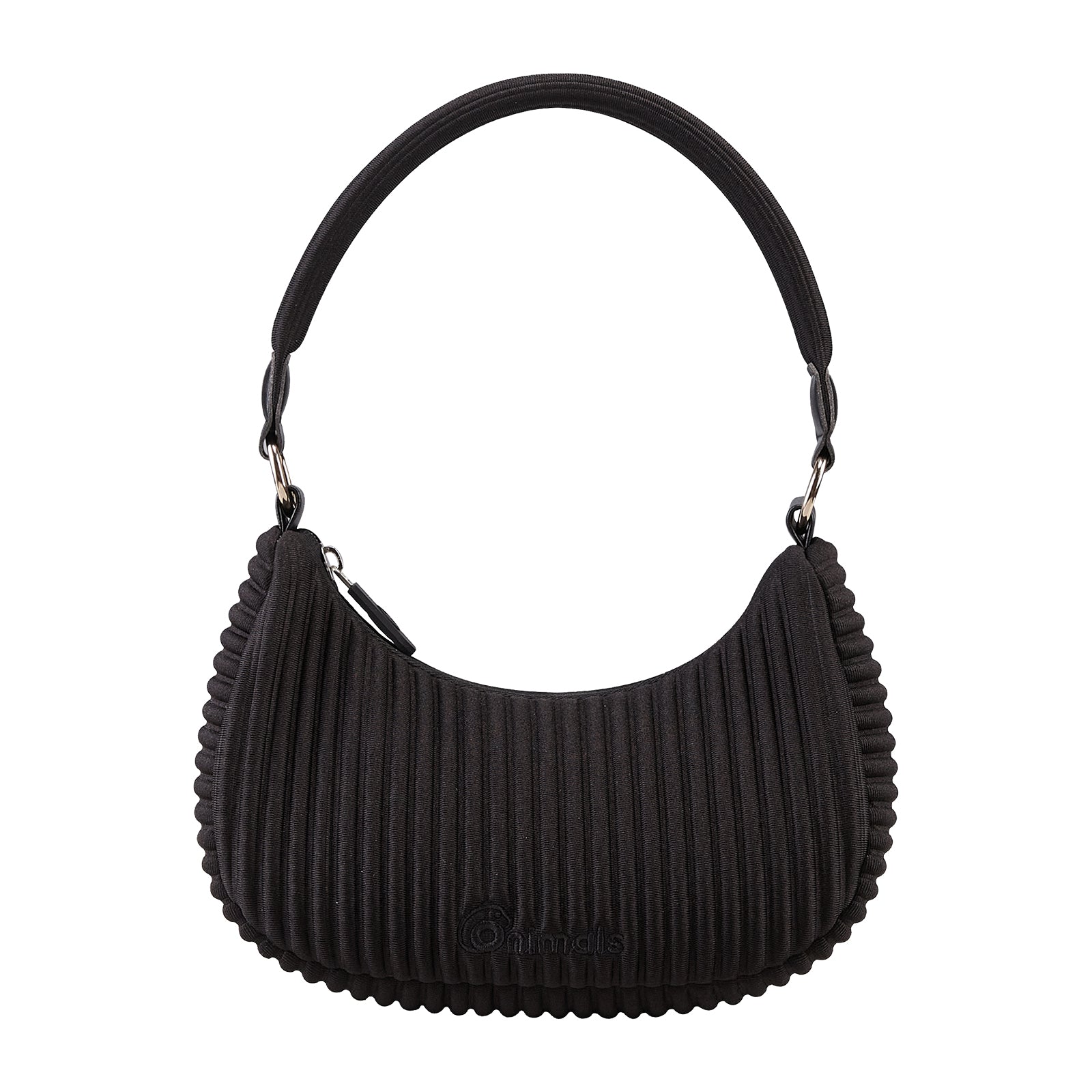 Onimals Fashion Women's Crescent Bag Vertical Pleated Texture Padded Handle Shoulder Bag Custom Logo Accepted