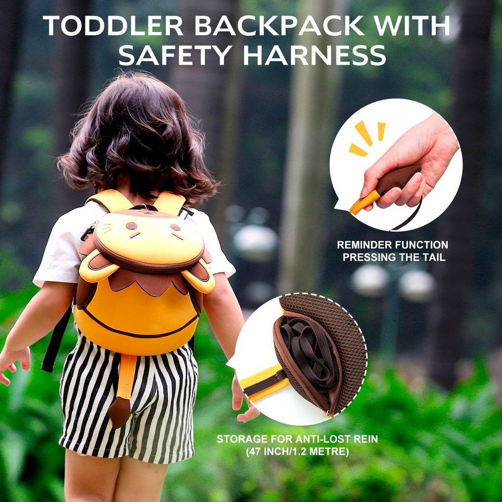 NOHOO Hote Selling Exclusive Original Design Kids Funny Backpack With Anti-lost Lead
