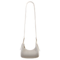 NOHOO Wholesale Vertical Pleated Crescent Bags Black Textured Crossbody Bags Custom Logo Accepted for Boutiques