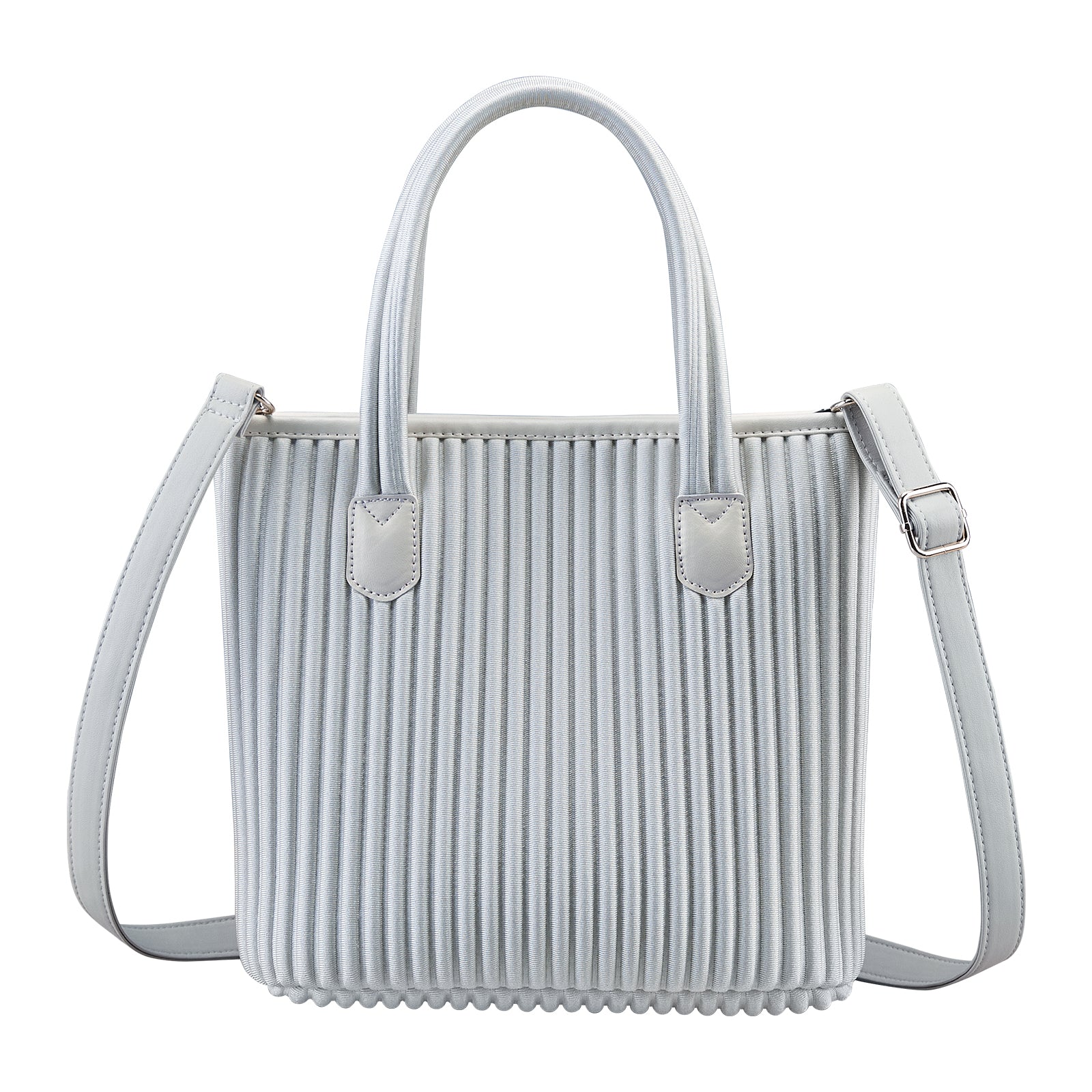 ONIMALS Fashion Women's Mini Tote Bag Vertical Pleated Texture with Detachable Shoulder Strap Multi-Color Available