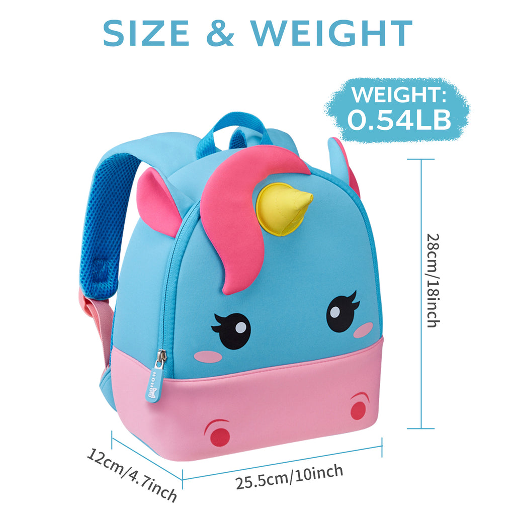NOHOO Wholesale Price Kids Backpack with Cartoon Bags Style  Adjustable Straps Child Unicorn Bag