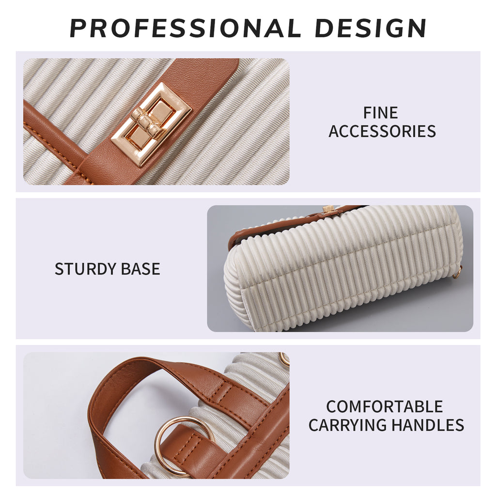 ONIMALS Wholesale Fashion Waterproof Eco-friendly Women Pillow Striped Bag for Daily Use
