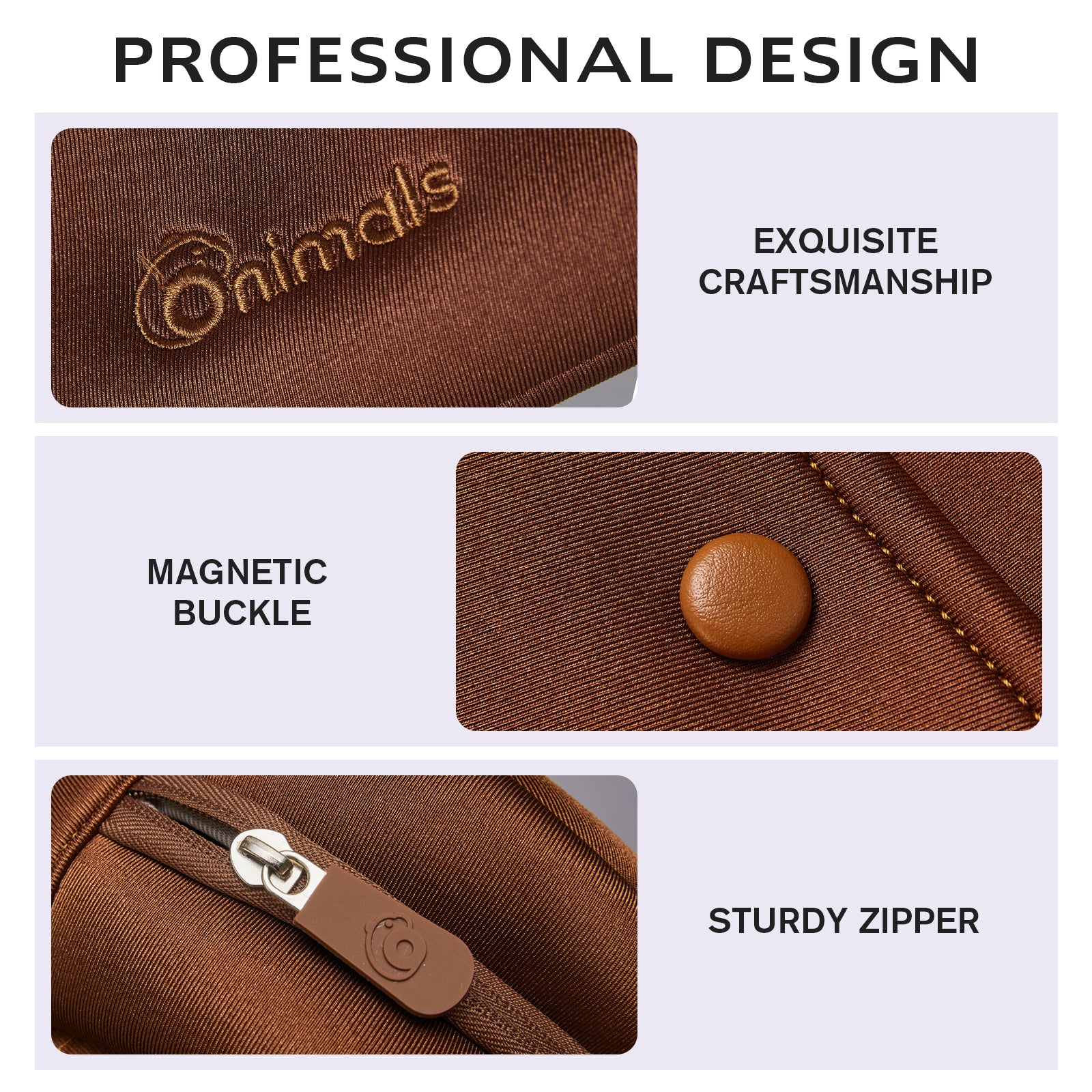 ONIMALS Professional Work Bowling Bag Large Capacity Handbag with Dual Handles Perfect for Office & Commute Use