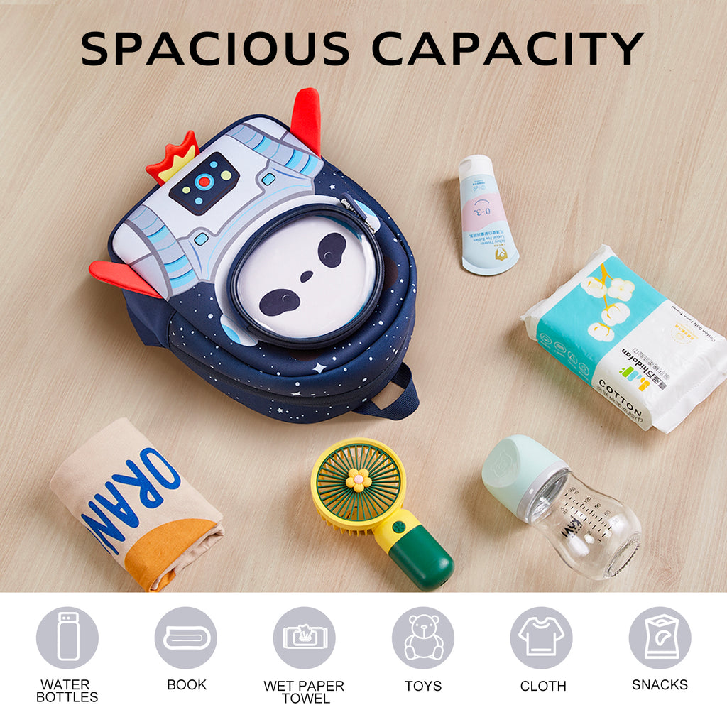 NOHOO High Quality New Children's Cartoon Cute Rocket Shoulder Kindergarten School Bag for Unisex