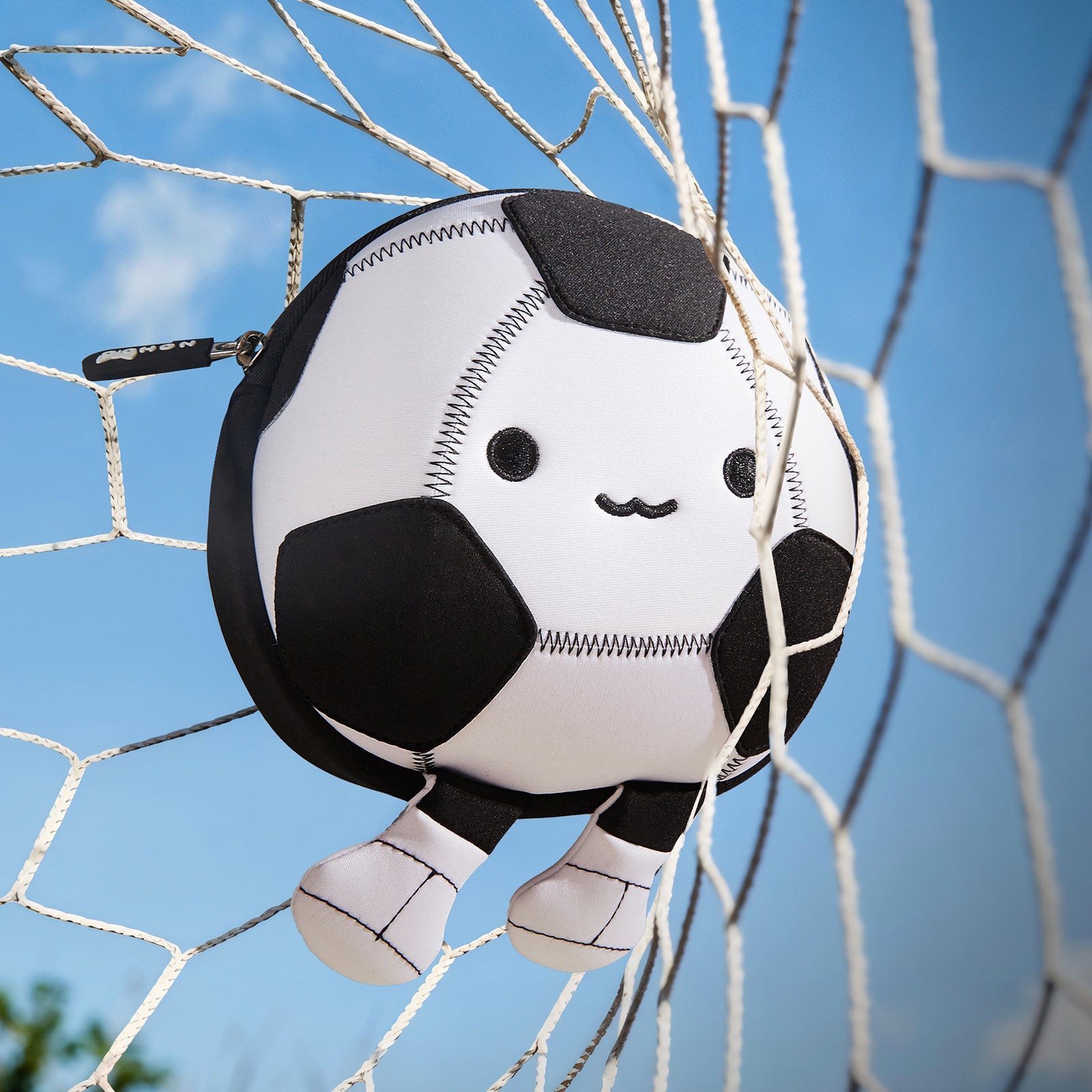 NOHOO Kids Funny Cute Patterned Football Shape School Fashion Crossbody for Kindergarten Use