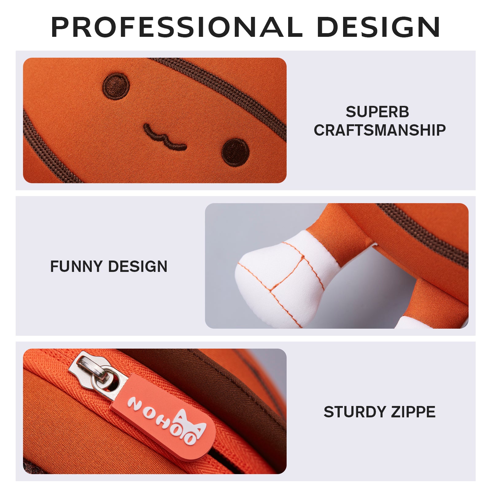 NOHOO Kids Funny Cute Patterned Football Shape School Fashion Crossbody for Kindergarten Use