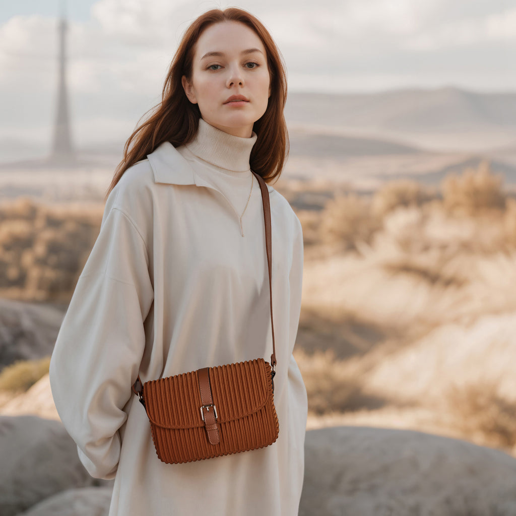 ONIMALS women solid color crossbody bag