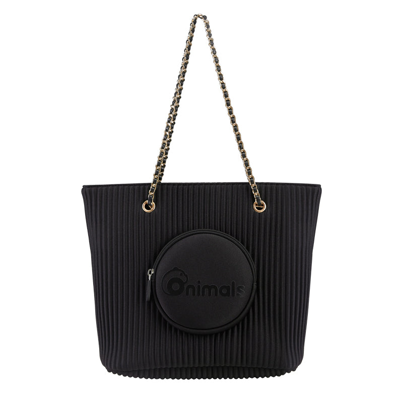 ONIMALS Hot Selling Fashion Soild Color Women Tote Hand Bag with Chain Handle