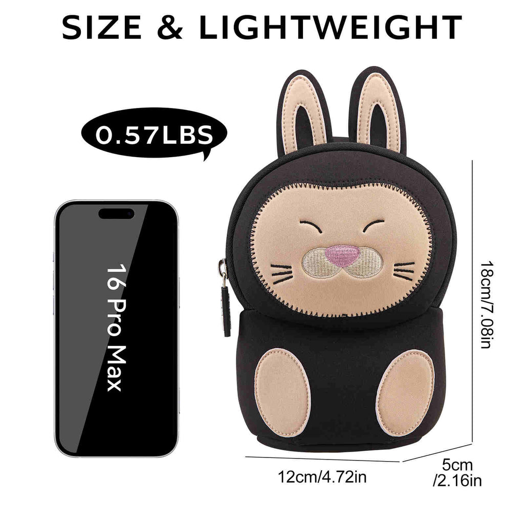 NOHOO Waterproof School Backpack for Kids Cartoon Style Chest Bag with Zipper Closure for Age 2 Years Old Boys and Girls
