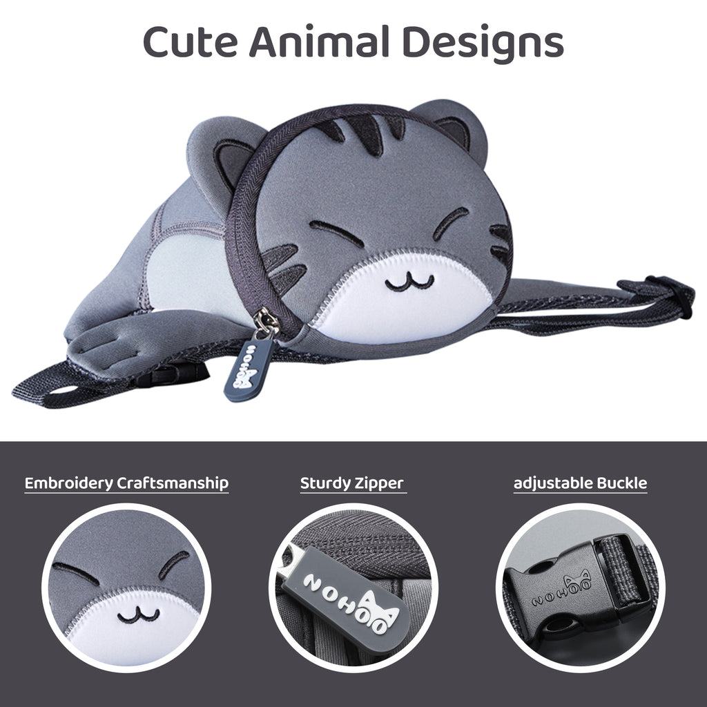 NOHOO High Quality Mini Kids Cute 3D Animal Modeling Waist Bag Waterproof Chest Bag for Kids