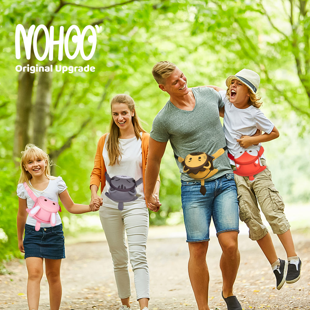 NOHOO High Quality Mini Kids Cute 3D Animal Modeling Waist Bag Waterproof Chest Bag for Kids