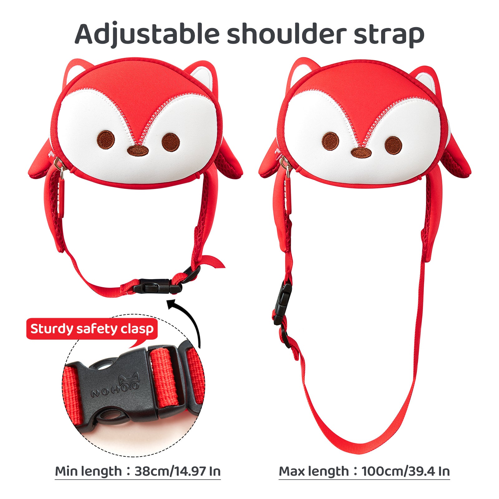 NOHOO High Quality Mini Kids Cute 3D Animal Modeling Waist Bag Waterproof Chest Bag for Kids